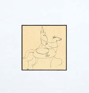 Jan Roede - Tekening, Zonder titel (met certificaat van echtheid!) verkocht voor € 50!