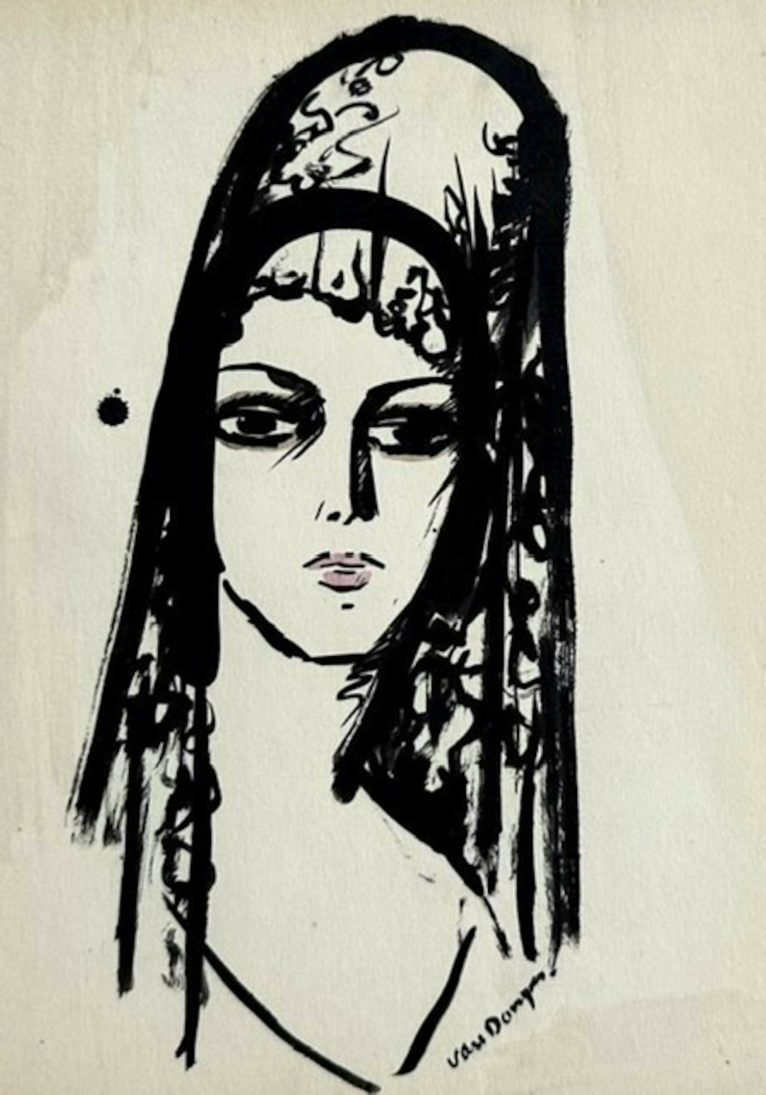 Kees van Dongen - Jeune femme à la mantille, l’Espagnol verkauft für € 350!