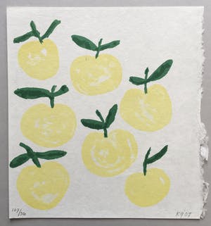 Klaas Gubbels - litho op handgeschept papier 'Appels' - 2007 kopen? Bied vanaf 145!