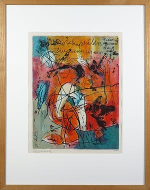 Mohamed Quraish - Zeefdruk, De Schepselen - Ingelijst kopen? Bied vanaf 20!