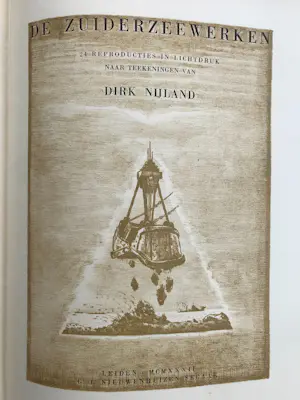 Dirk Hidde Nijland - De Zuiderzeewerken een schetsboek - 1932 - kopen? Bied vanaf 40!
