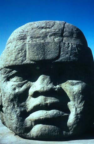 Paul Huf - Mexico, Baja California "Olmec" Sculpture - Ingelijst kopen? Bied vanaf 1!