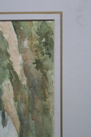 Jaap van Veen - landschap met een meertje- aquarel - gesigneerd kopen? Bied vanaf 1!