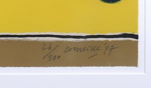 Corneille - Zeefdruk, Vrouw op eiland - Ingelijst kopen? Bied vanaf 180!