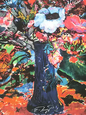 Ernst Fuchs - Bunter Blumenstrauss kopen? Bied vanaf 89!