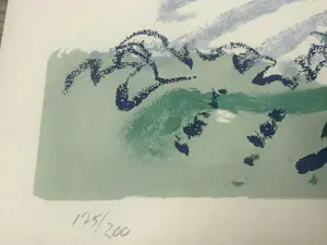 Nell Blaine - Cove with Barge, lithografie kopen? Bied vanaf 75!