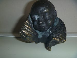 Niet of onleesbaar gesigneerd - zeer fraai en gedetailleerd hoofdje van een baby / kindje kopen? Bied vanaf 1!