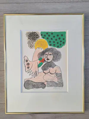 Corneille - Vrouw met vogel kopen? Bied vanaf 350!