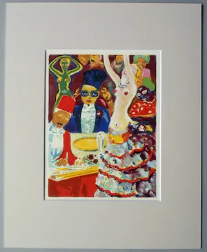 Kees van Dongen - Houtgravure 1955 - " Réception chez le Khalifat " - 1001 nacht kaufen? Bieten Sie von 75!