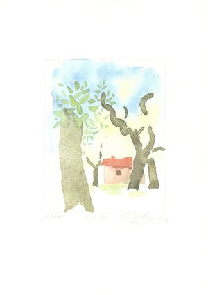 Hermann Gierer - e.a: Lot van drie handgesigneerde lithografieën: Landschappen kopen? Bied vanaf 20!