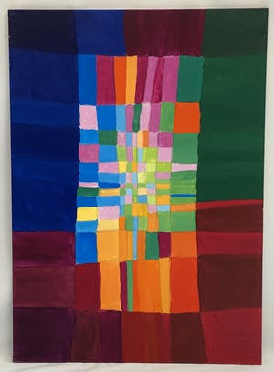 Niet of onleesbaar gesigneerd - Kleurrijk abstract kopen? Bied vanaf 1!