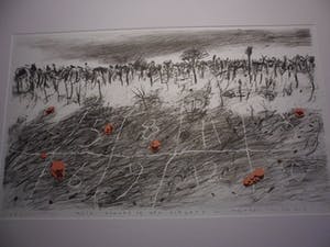 Marijke van der Meij - Litho, Titel, "Holy places of our scenery". kopen? Bied vanaf 30!