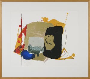 Arty Grimm - Zeefdruk, Abstracte compositie - Ingelijst kopen? Bied vanaf 50!