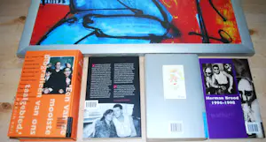 Herman Brood - 4 boeken & een hoogwaardige artprint op canvas spieraam (40x60 cm) kopen? Bied vanaf 90!