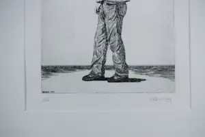 Erlend Steiner Lovisa - (Ingekleurde) Etsen op papier, Pierre - Ingelijst kopen? Bied vanaf 50!