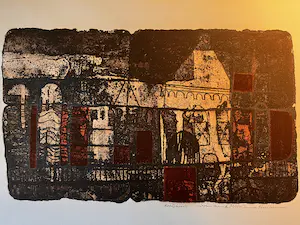 Anne Huitema - **Prijs Verlaagd** Koetshuis Aquatint in kleur eigen druk 21/150 kopen? Bied vanaf 25!