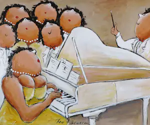 Theo Broeren - Acryl op doek, Mozart (Groot) kaufen? Bieten Sie von 150!