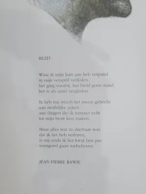 Wout Muller - i.s.m. Matthijs Röling & Jean Pierre Rawie - beeldgedicht 'Bezit' kopen? Bied vanaf 65!