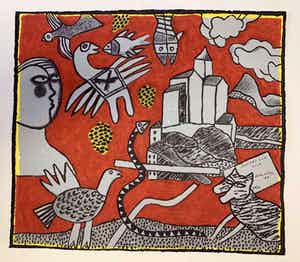 Corneille - Auvers sur Oise - De kerk van Van-Gogh - 20/50 verkocht voor € 350!