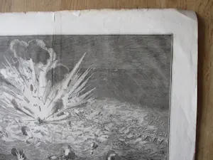 Coenraet Decker - 2 gravures Opblazen ven de schipbrug in de Schelde, 1585 kopen? Bied vanaf 100!