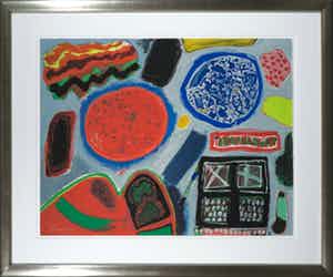 Corneille - Litho, Zonder titel - Ingelijst (Groot) verkocht voor € 350!