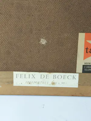 Felix De Boeck - (1898-1995) – Iconisch Zelfportret (1948) – Olieverf op paneel kopen? Bied vanaf 60!