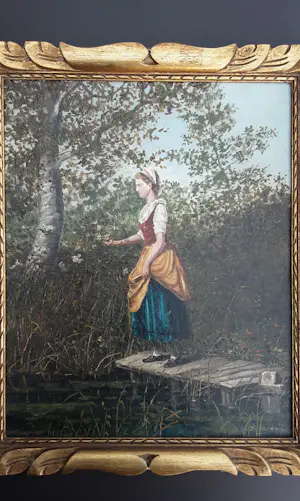 Constant De Bruyne - Jong meisje aan de waterkant , 1880 kopen? Bied vanaf 449!