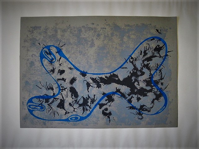 Theo van den Akker - Uniek Grafiek ! - zeer bep. oplage (25) "DNA" gesigneerd  kopen? Bied vanaf 1!