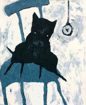 Peter Bastiaanssen - Hond op stoel II verkocht voor € 45!