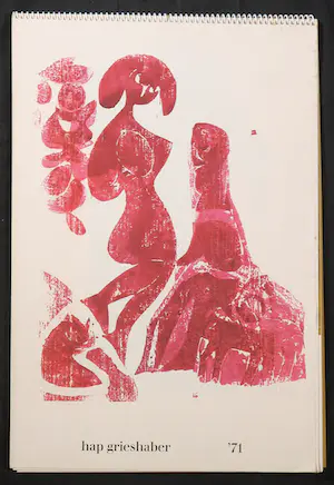 Helmut Andreas Paul Grieshaber - Kalender 1971, 25 Blätter kopen? Bied vanaf 1!