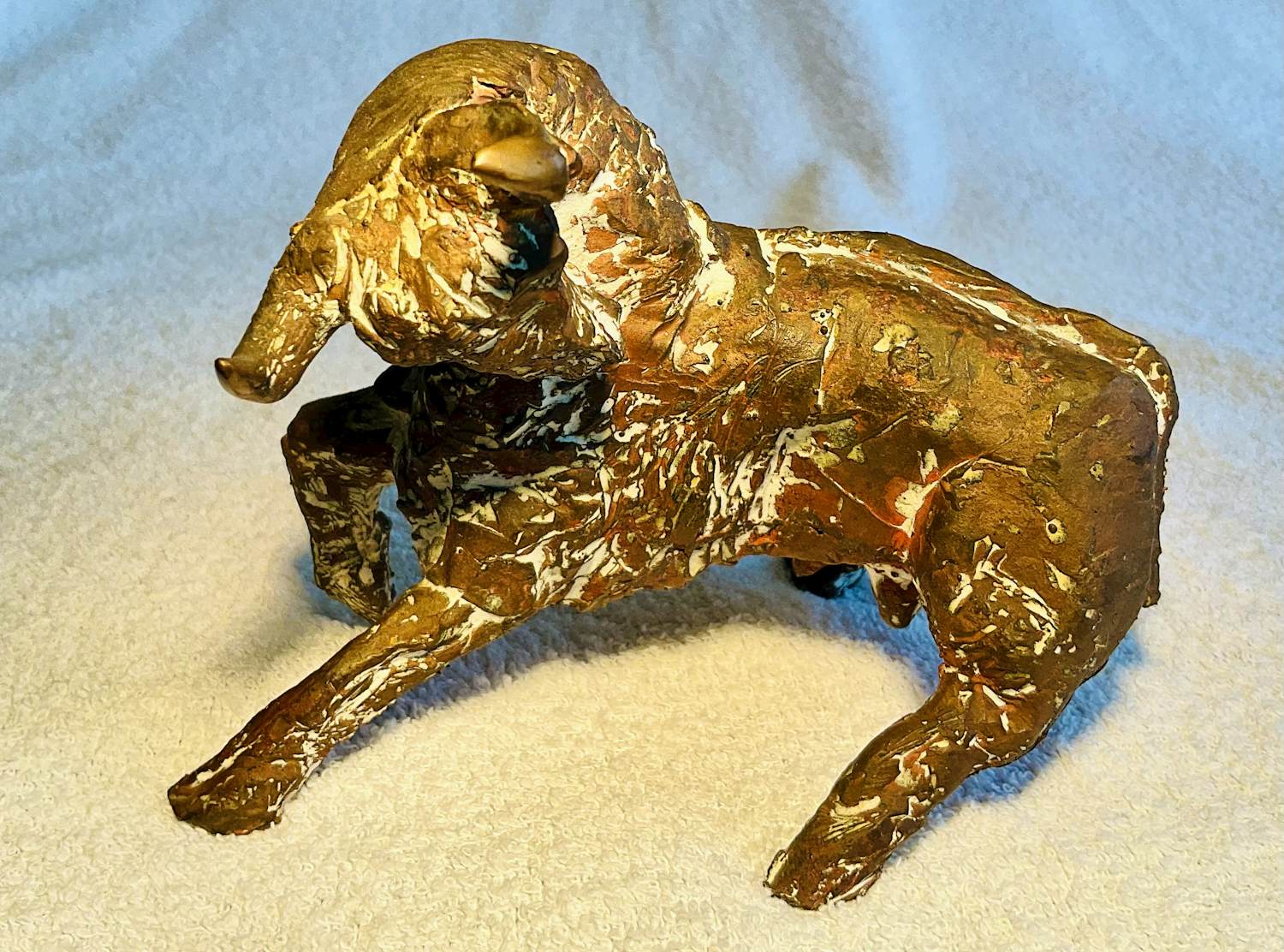 Jos Dirix - Bronzen buffel verkocht voor € 350!