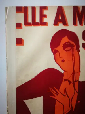 Rene Magritte - Elle a mis son smoking. Illustratie bladmuziek. kopen? Bied vanaf 20!