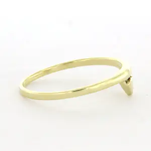 14k geel gouden ring met briljant geslepen diamant tot. 0.02ct kopen? Bied vanaf 150!