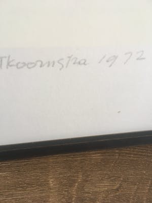 Metten Koornstra - Meisje in landschap, litho. kopen? Bied vanaf 50!