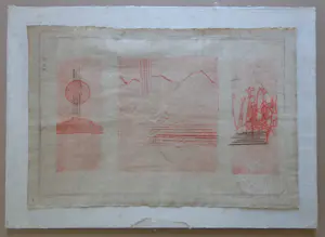 Jan Montyn - FIGURATIEVE ABSTRACTIE / KLEURETS / 41x57cm / SIG / 1984 kopen? Bied vanaf 10!