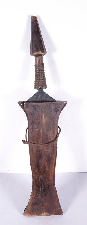 Kuba - Ceremonieel zwaar, in een houten foudraal beslagen met koperen nagels kopen? Bied vanaf 1!