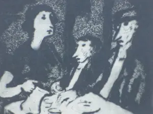 Theo van der Horst - In het koffiehuis - Ets kopen? Bied vanaf 35!