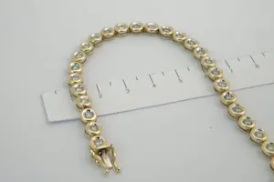 41- Chique gouden (14krt) & diamanten (2.00ct) "Tennis" dames-armband kopen? Bied vanaf 1170!
