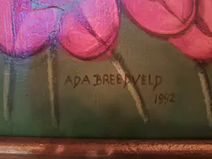 Ada Breedveld - Vrouw met tulpen kopen? Bied vanaf 100!