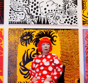 Yayoi Kusama - wit/rood motief kopen? Bied vanaf 1!