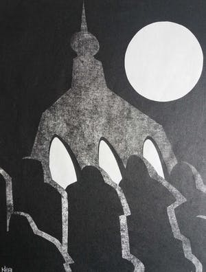 Kea Homan - Herinnering - houtsnede kopen? Bied vanaf 19!