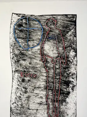 Anton Heyboer - Kleed, ets uit 1966, opnieuw gedrukt in 1987, handgekleurd kopen? Bied vanaf 100!