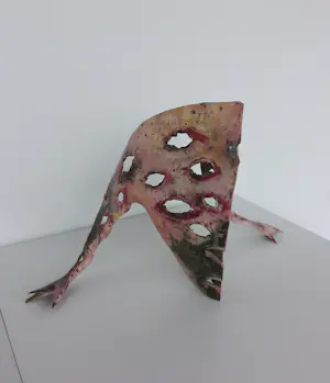 Rene Donders - Sculptuur van messing, Jumping Head kopen? Bied vanaf 150!