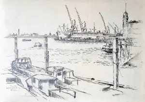 Adriaan Cornelis - Havenzicht Rotterdam kaufen? Bieten Sie von 150!