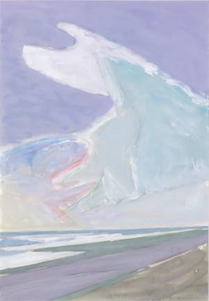 Paul Overhaus - Gouache op board, Winderig weer- Ingelijst kopen? Bied vanaf 1!