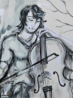 Natia Antadze - "Cellospieler " kopen? Bied vanaf 1!