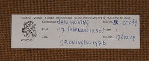 Jan Hoving - 17 februari 10.50 - 1975 - potlood op papier - BKR Groningen kopen? Bied vanaf 20!