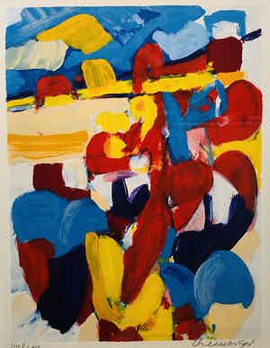 Jan Cremer - Tulips II met lijst! verkocht voor € 275!