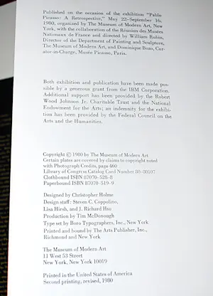 Pablo Picasso - kostbare hardcover 1980 Retrospective MoMA kopen? Bied vanaf 75!
