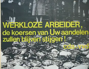 Niet of onleesbaar gesigneerd - Werkloze arbeider... -politieke poster 1978- kopen? Bied vanaf 10!